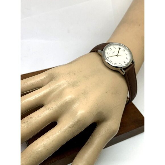 Timex Women\'s Watch TW2V69000 Quartz Indiglo Cream Dial Brown Leather Ba… main image 6